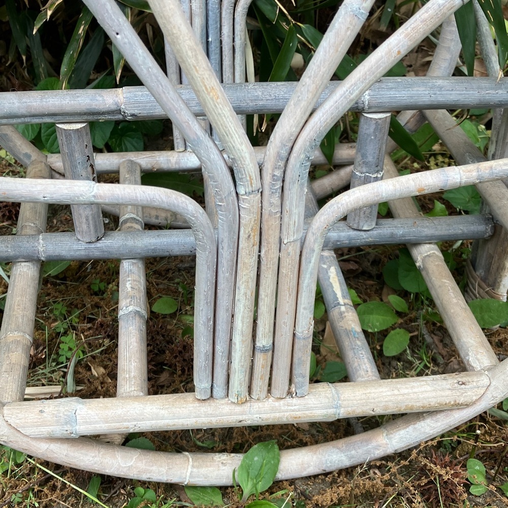Woven Bamboo Magazine Rack in Weathered Gray - Picture 4 of 11